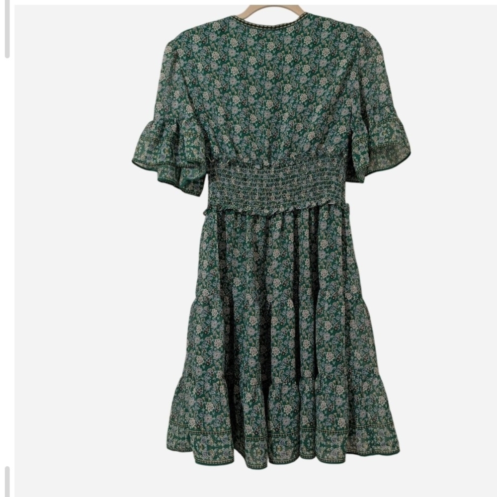 Pre-owned Floral Green Dress - Picture 2 of 10